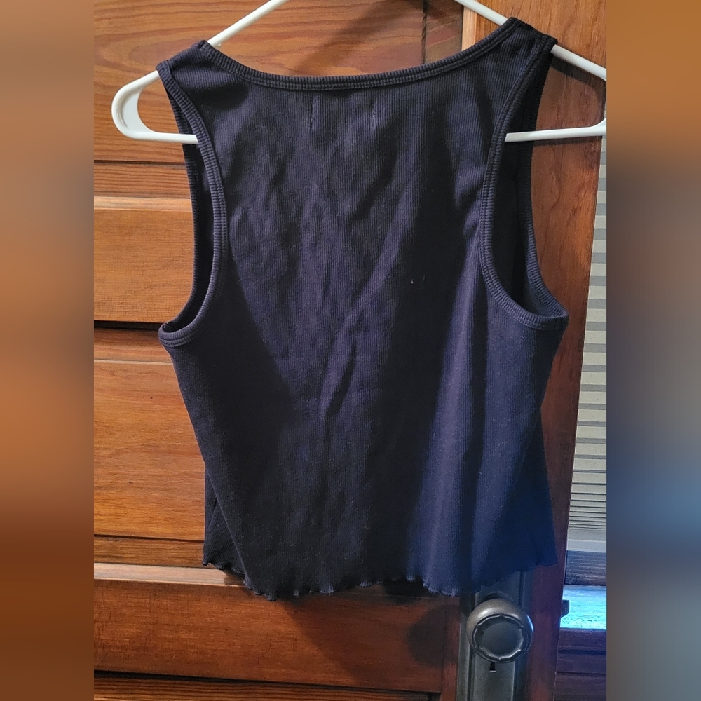 Juicy Couture Black Rhinestone 'Juicy' Scoop Tank - Picture 4 of 4